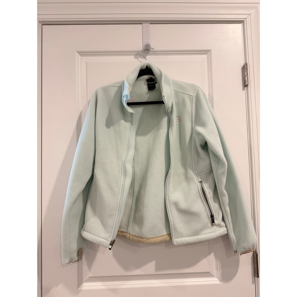 The North Face Polartec Fleece Zip Jacket Light Blue Size Small